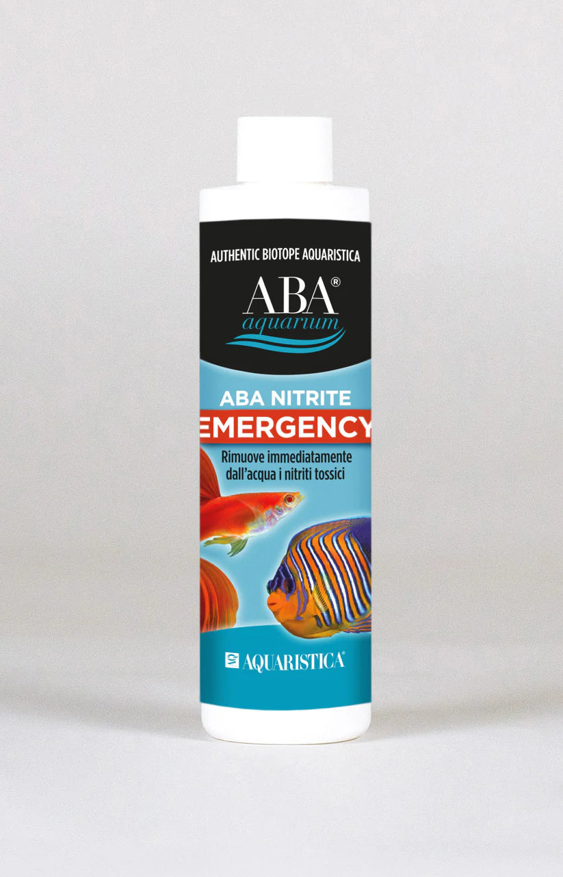 Trattamento rapido ABA Nitrite Emergency 125 ml per rimozione nitriti in acquari dolci e marini Trattamento rapido ABA Nitrite Emergency 125 ml per rimozione nitriti in acquari dolci e marini